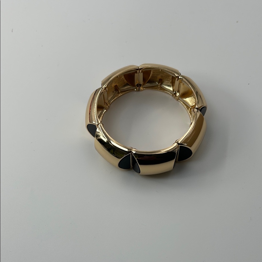 Fashion Jewelry Gold and Black Bracelet